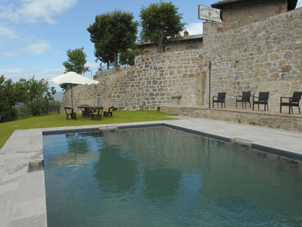 Ein natürlichem Phyto-Reinigungssystem sorgt in diesem Pool für Trinkwasserqualität